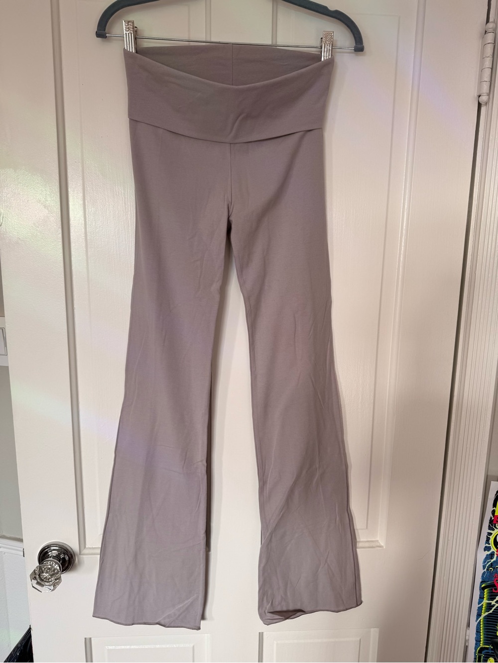 Skims cotton jersey foldover pant - Light Taupe